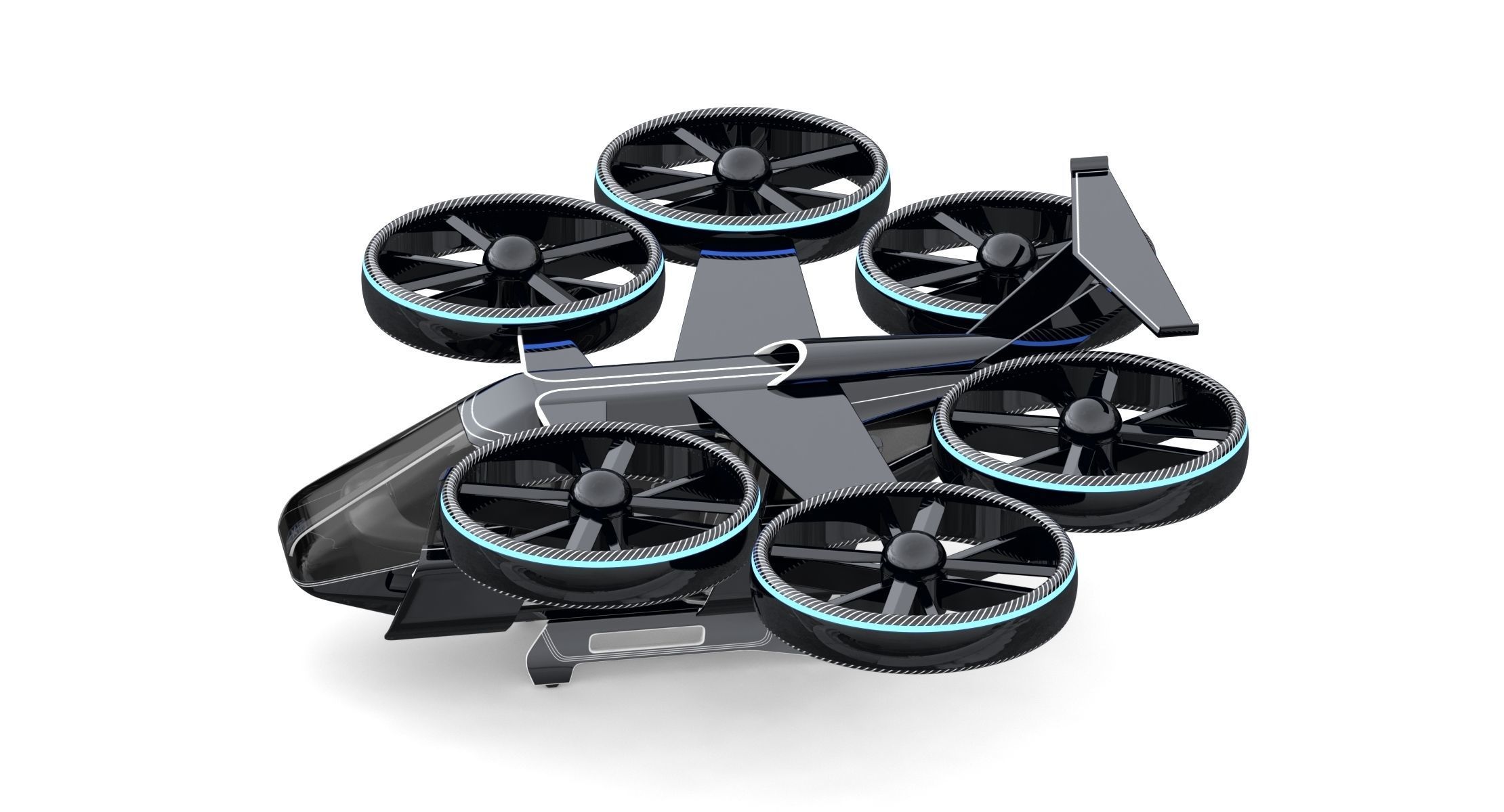 Flying Taxi Bell Nexus 3D model_9