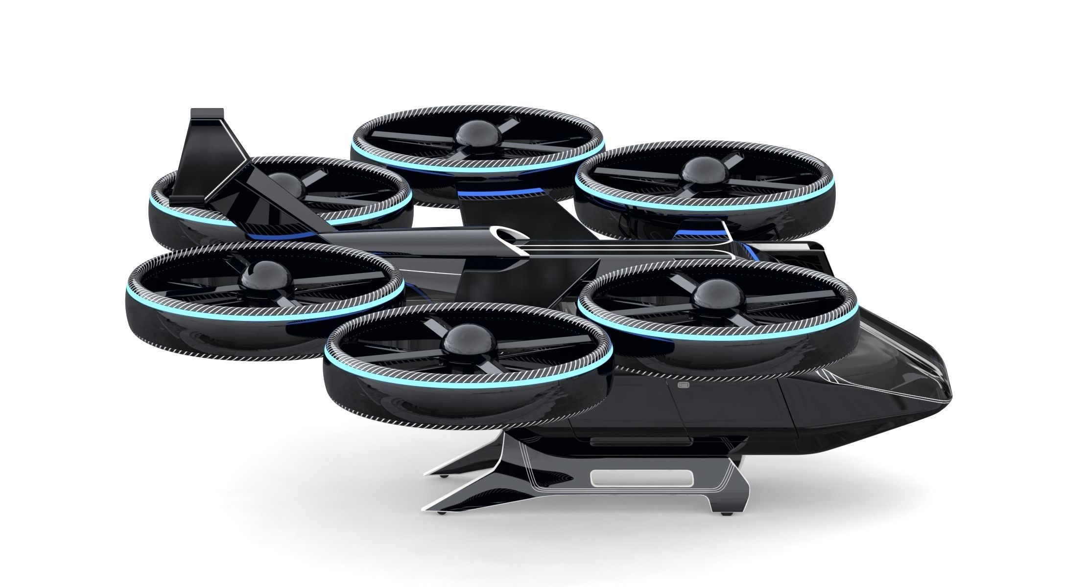 Flying Taxi Bell Nexus 3D model_11