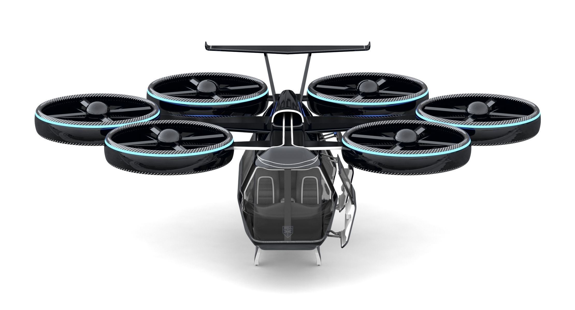 Flying Taxi Bell Nexus 3D model_12