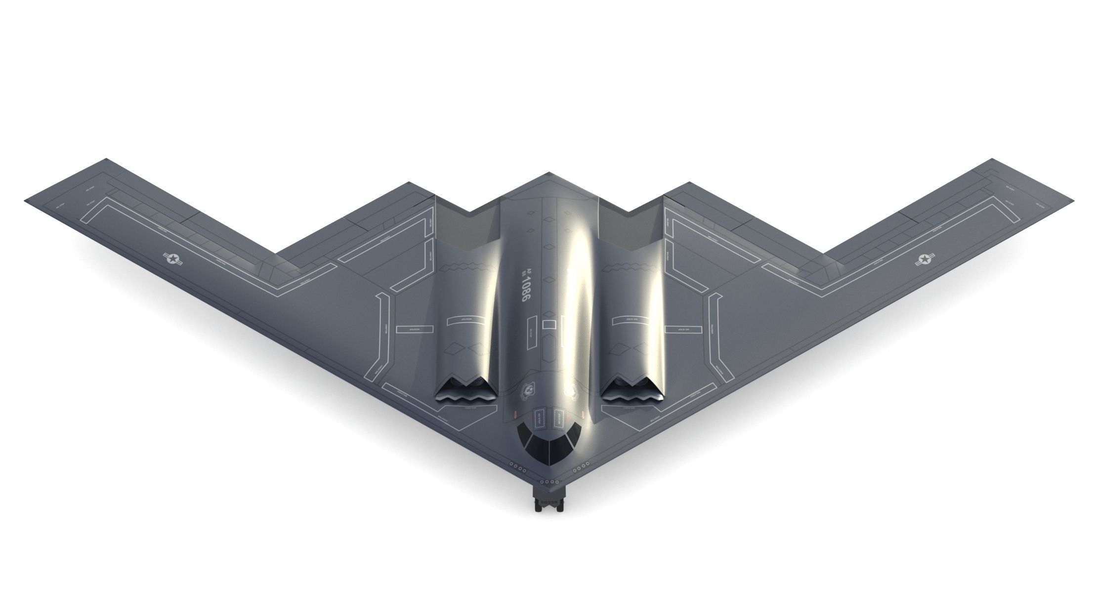 Northrop Grumman B-2 Spirit 3D model_1