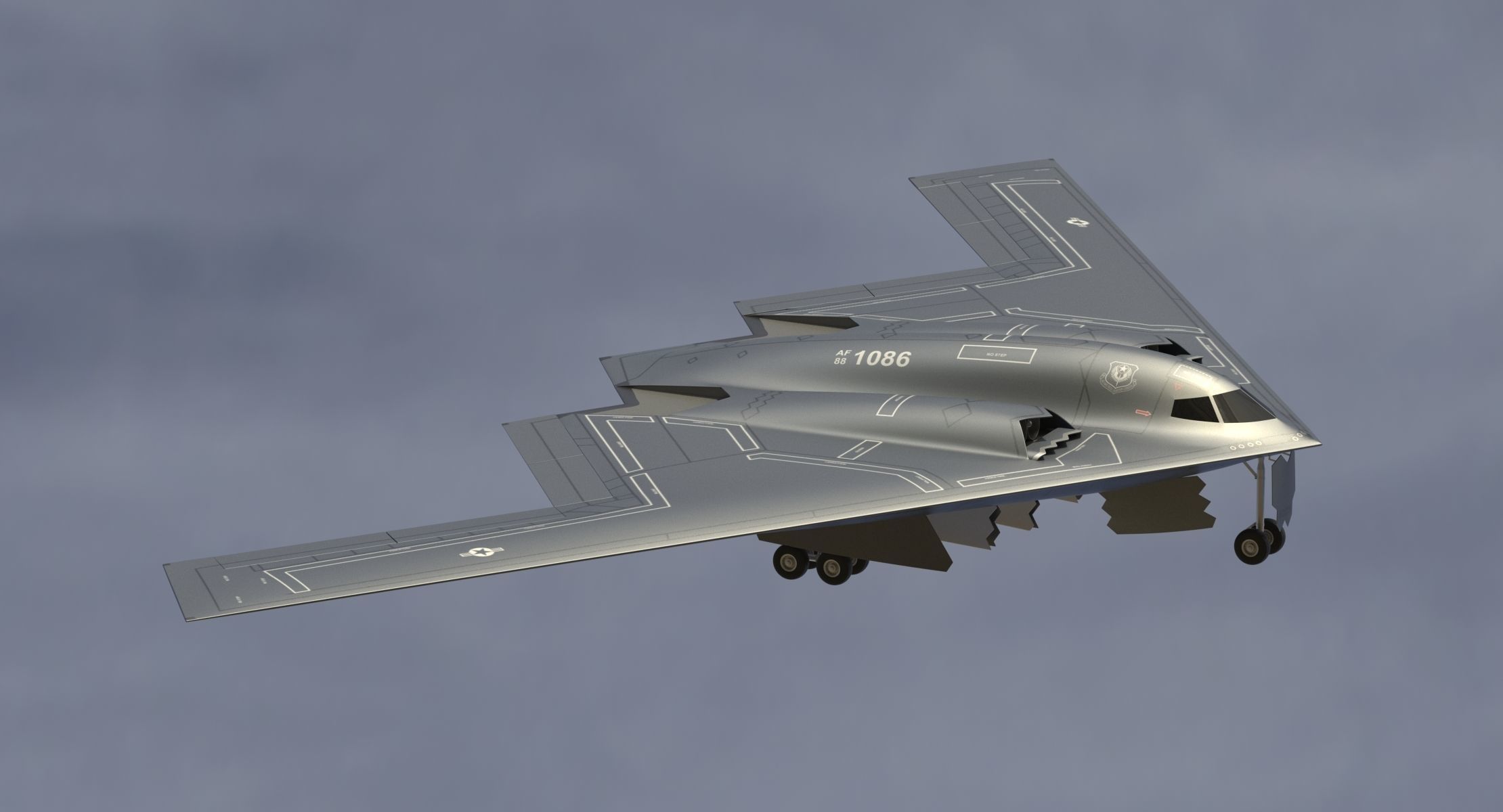 Northrop Grumman B-2 Spirit 3D model_3