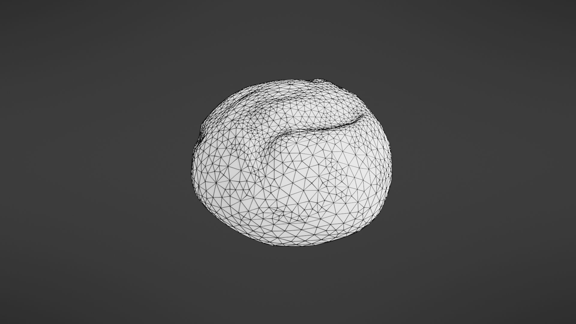 Bread roll Low-poly 3D model_38