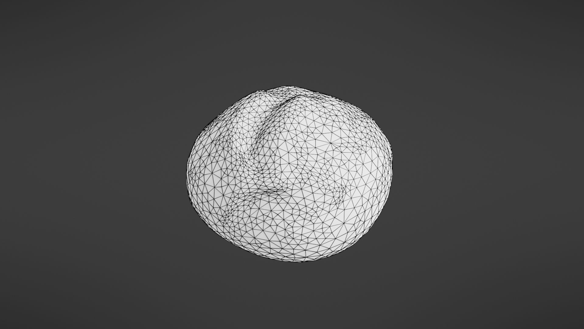 Bread roll Low-poly 3D model_32