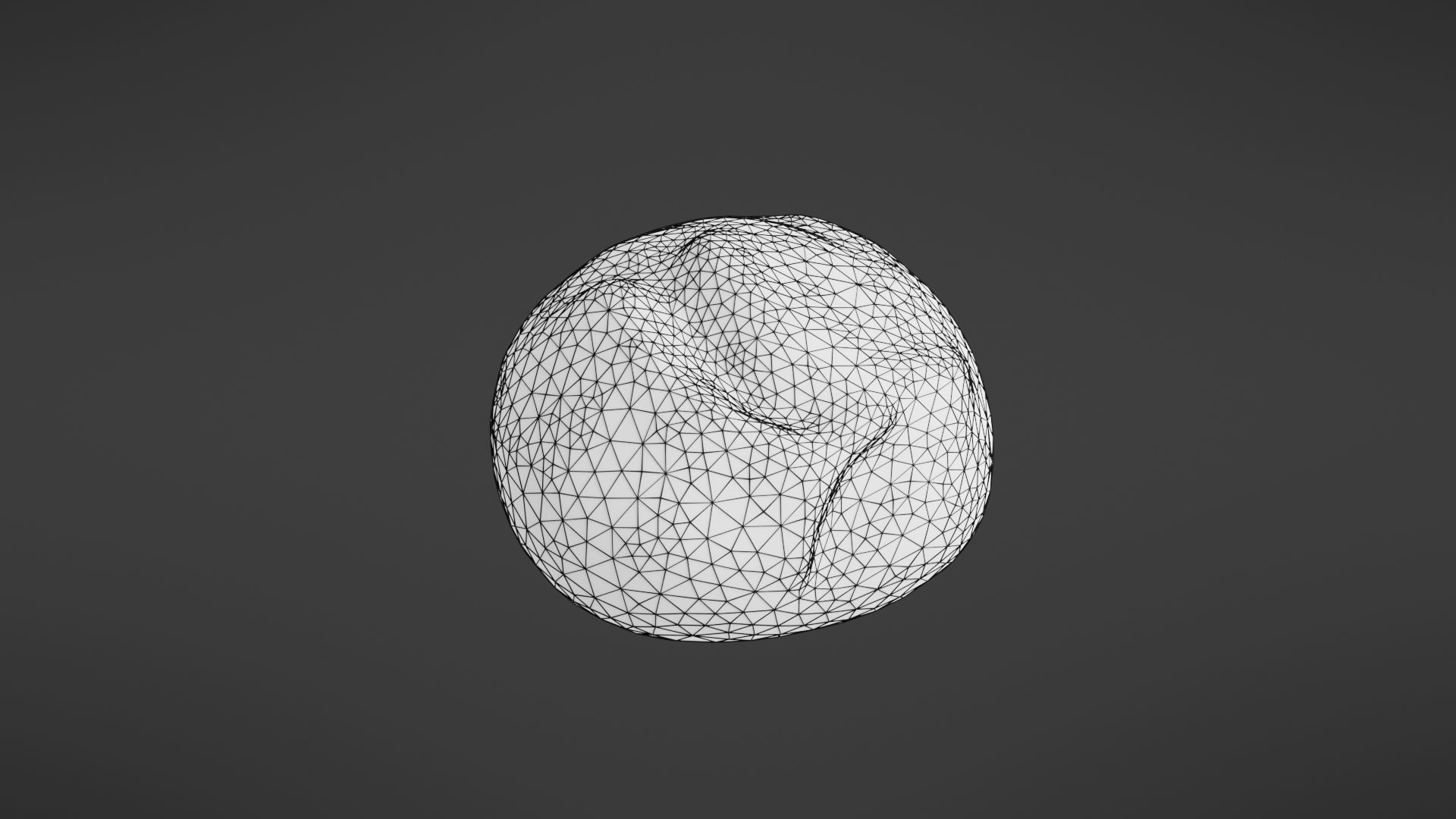 Bread roll Low-poly 3D model_34