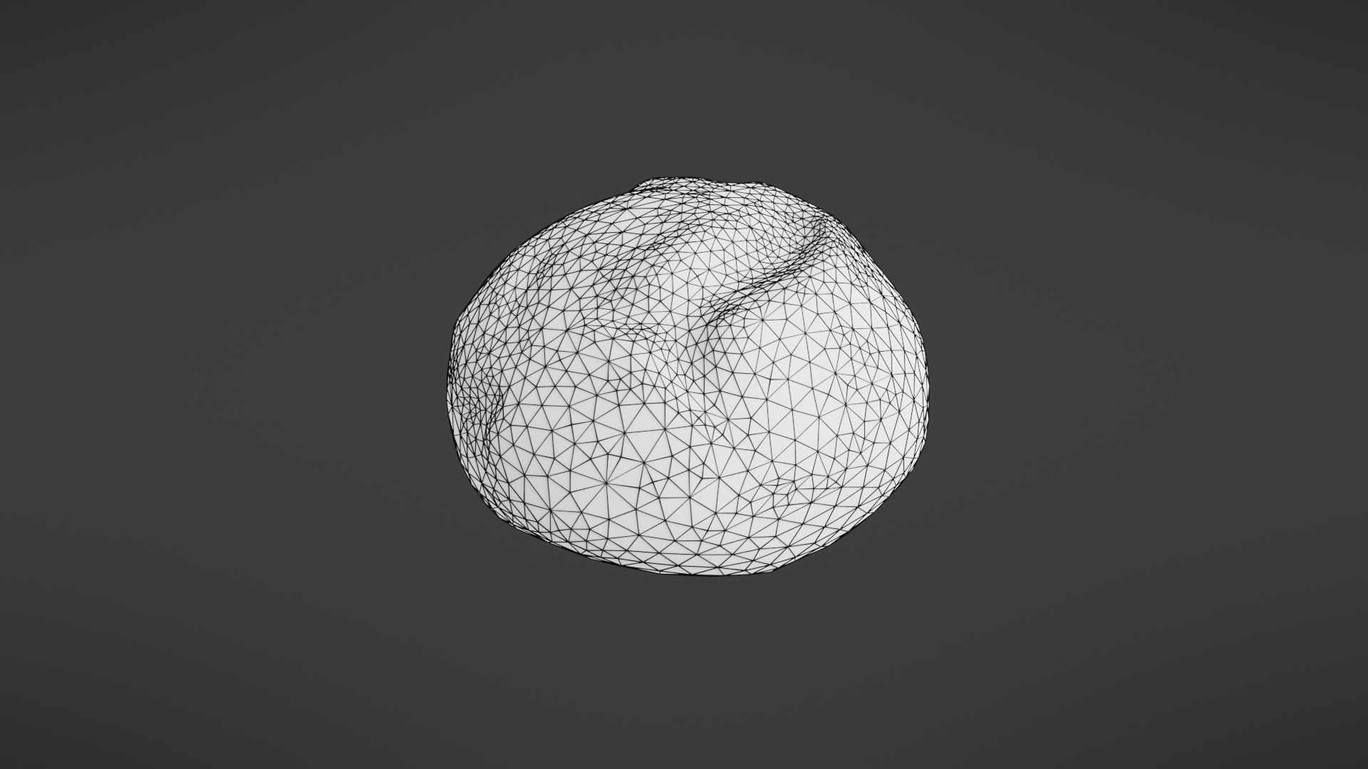 Bread roll Low-poly 3D model_23