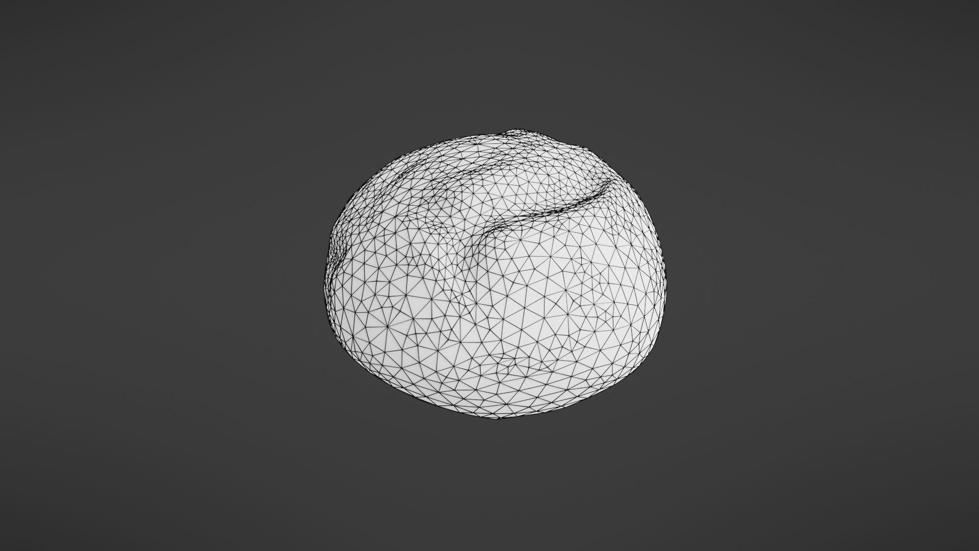 Bread roll Low-poly 3D model_39