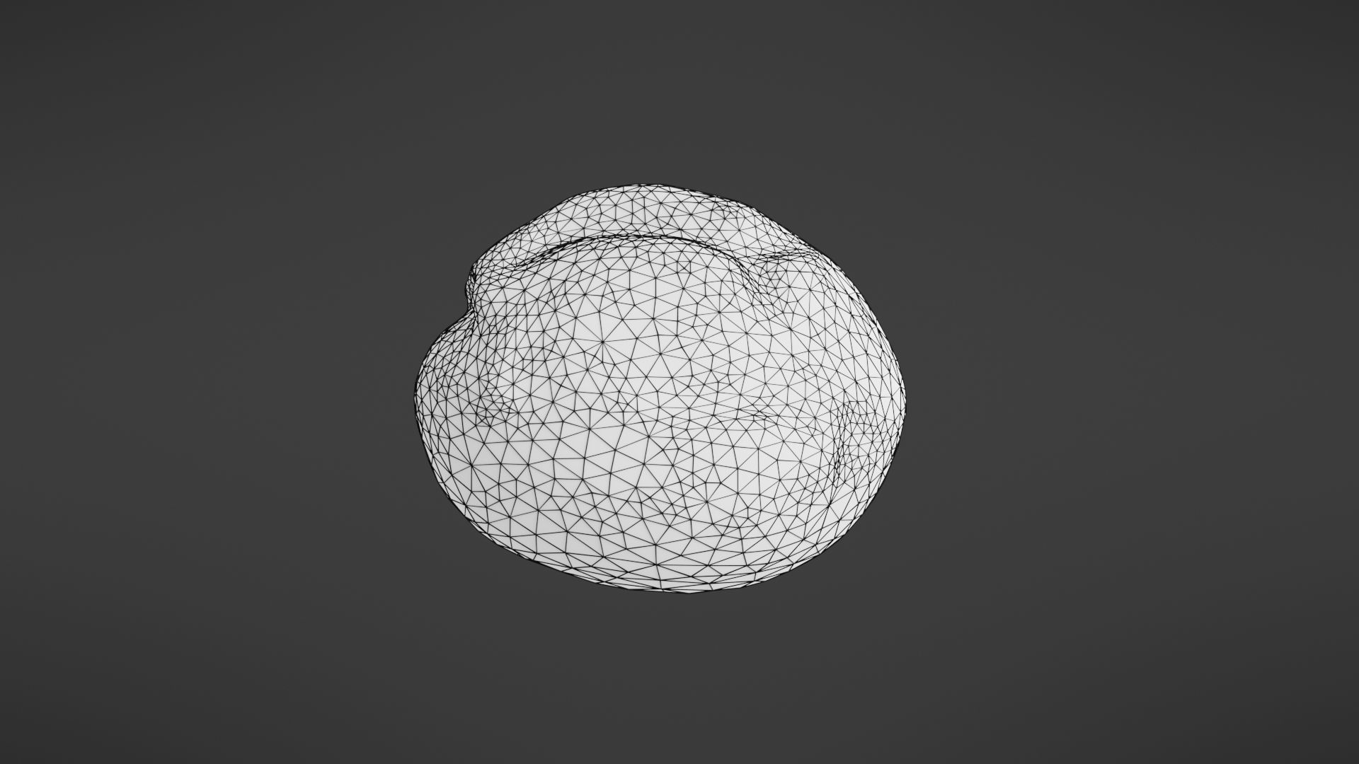 Bread roll Low-poly 3D model_29