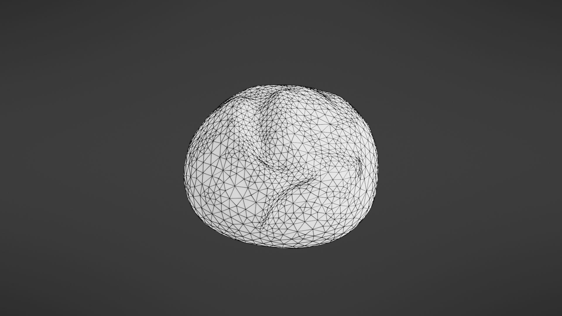 Bread roll Low-poly 3D model_33