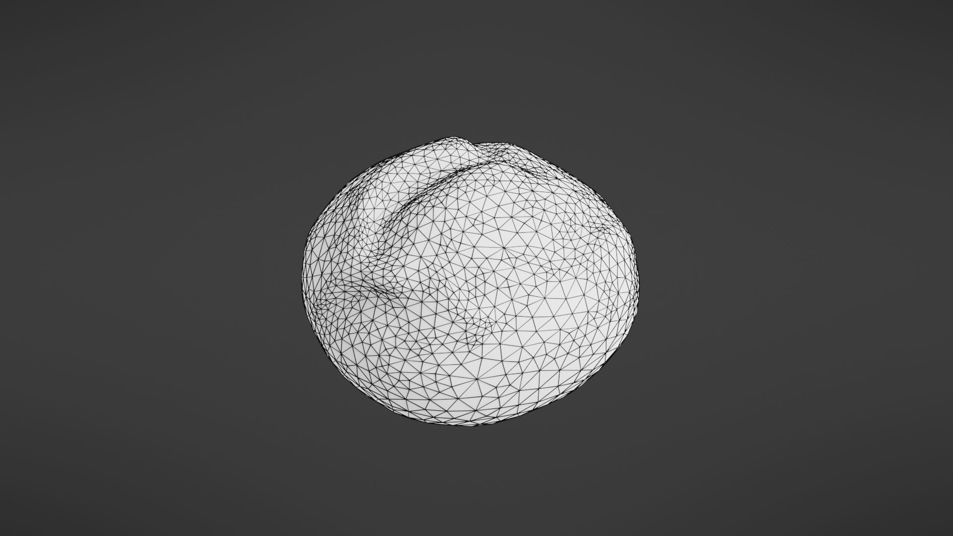 Bread roll Low-poly 3D model_31