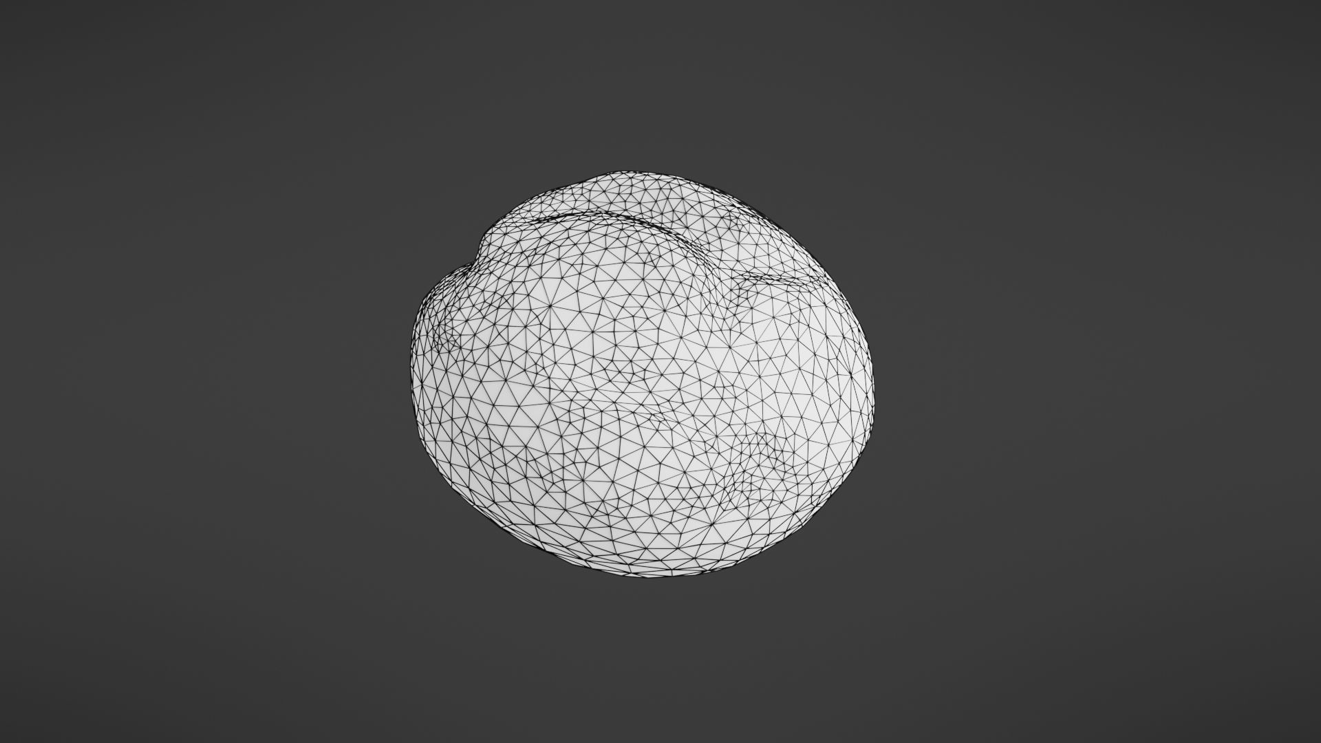 Bread roll Low-poly 3D model_28