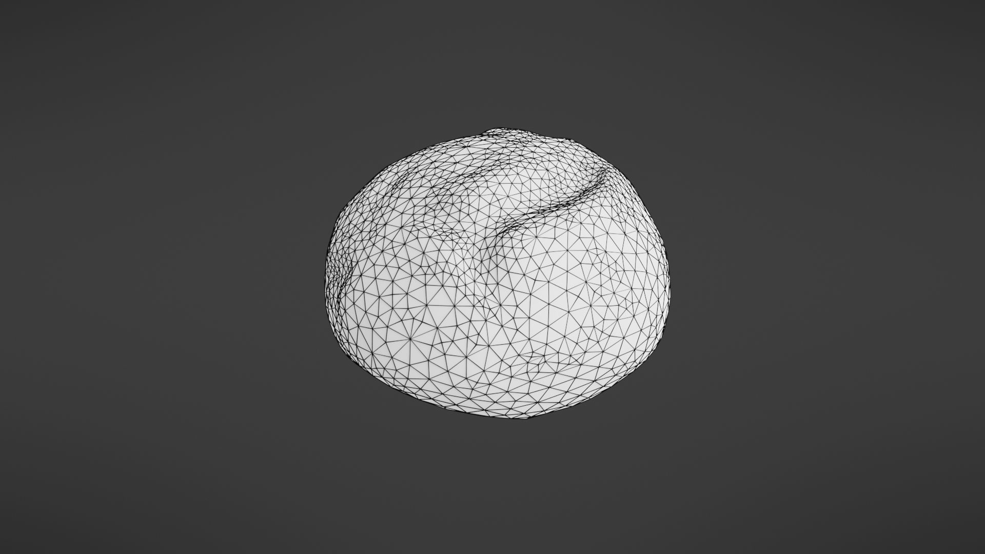 Bread roll Low-poly 3D model_21