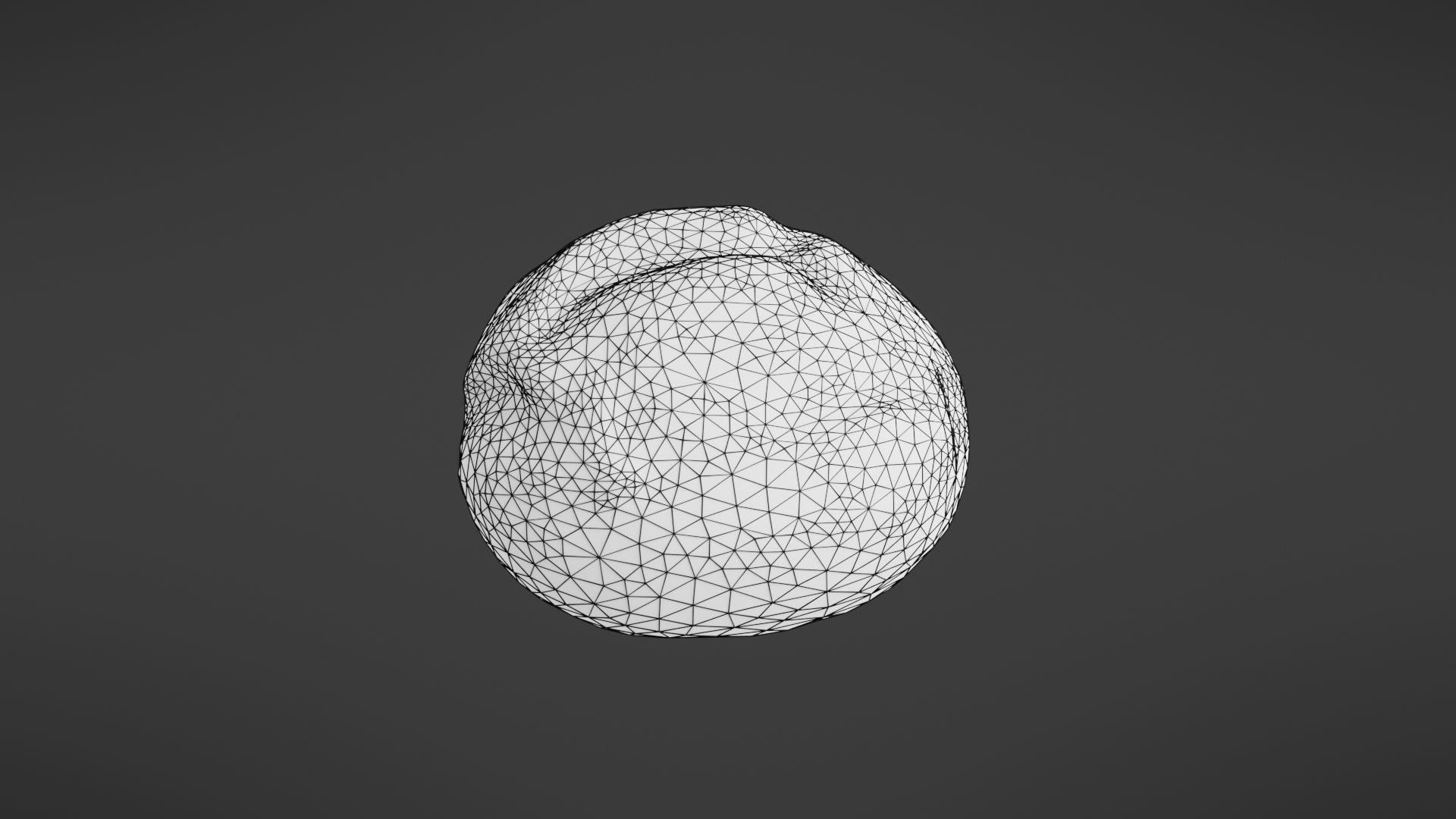 Bread roll Low-poly 3D model_30