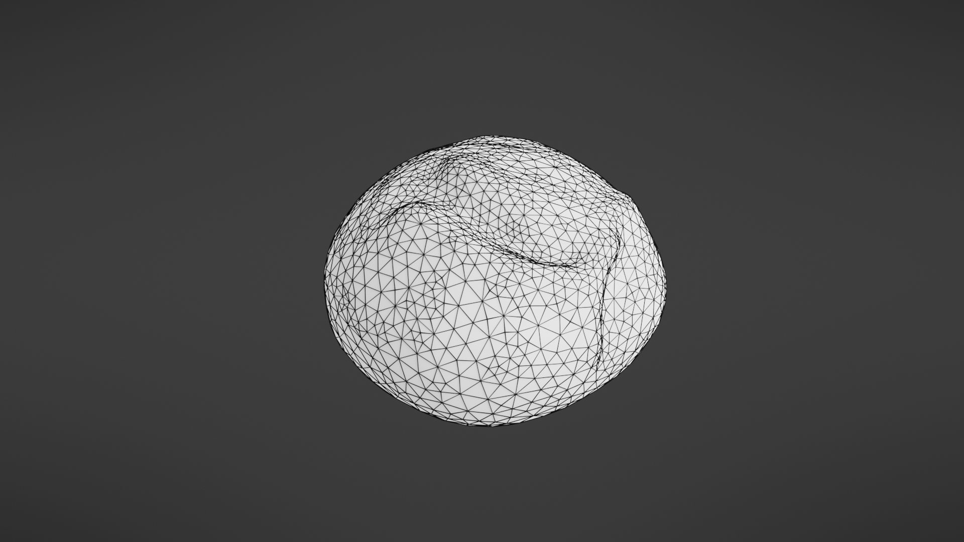 Bread roll Low-poly 3D model_35