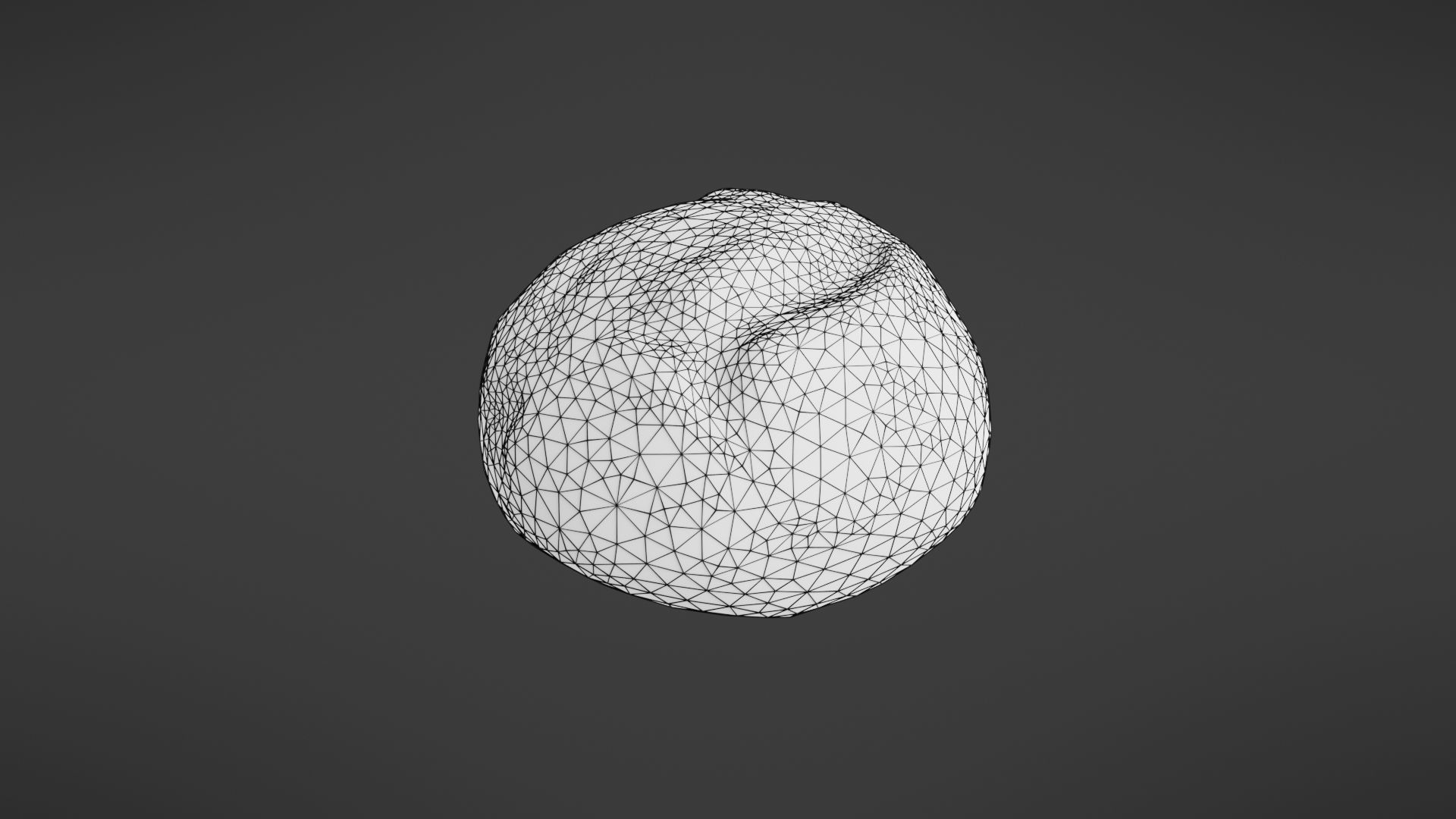 Bread roll Low-poly 3D model_22