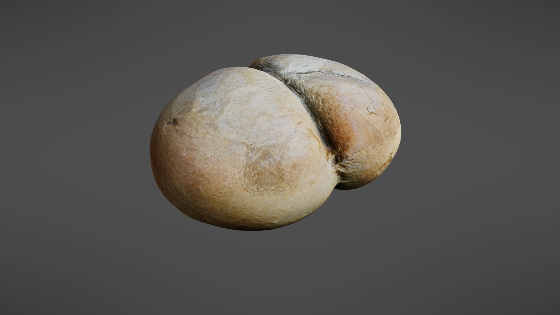 Bread roll Low-poly 3D model_18