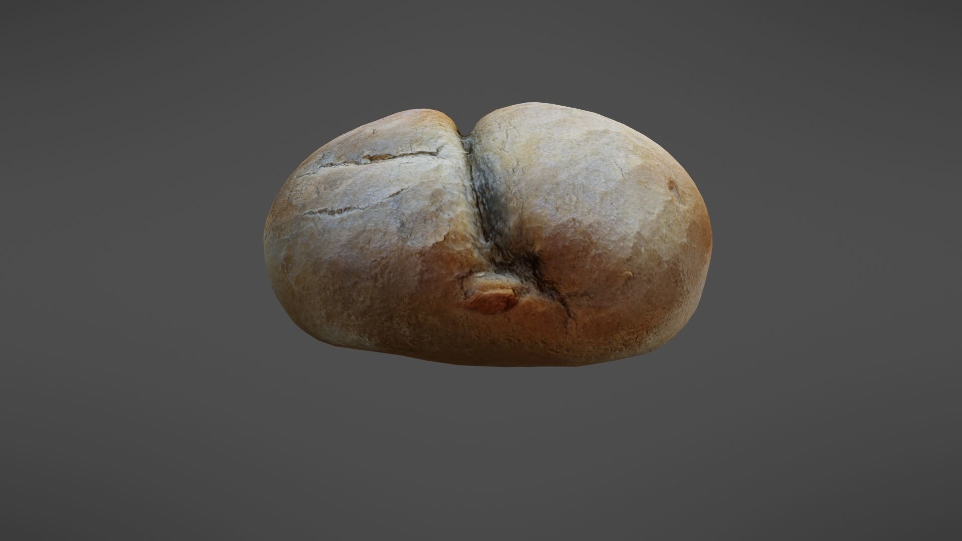 Bread roll Low-poly 3D model_9