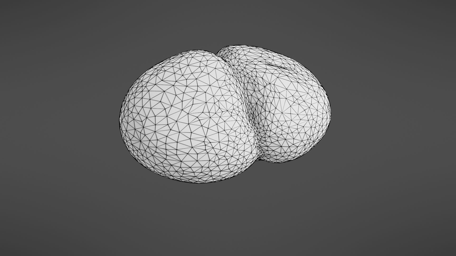 Bread roll Low-poly 3D model_37