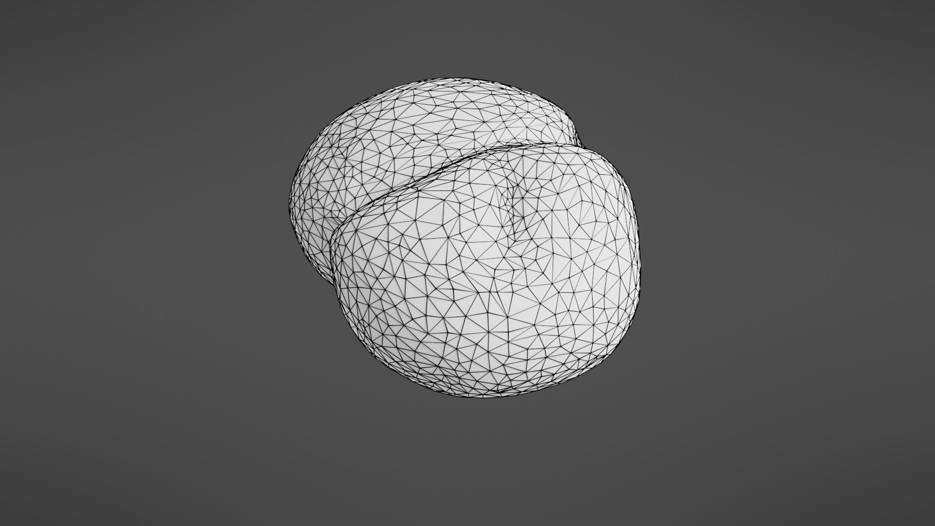 Bread roll Low-poly 3D model_33