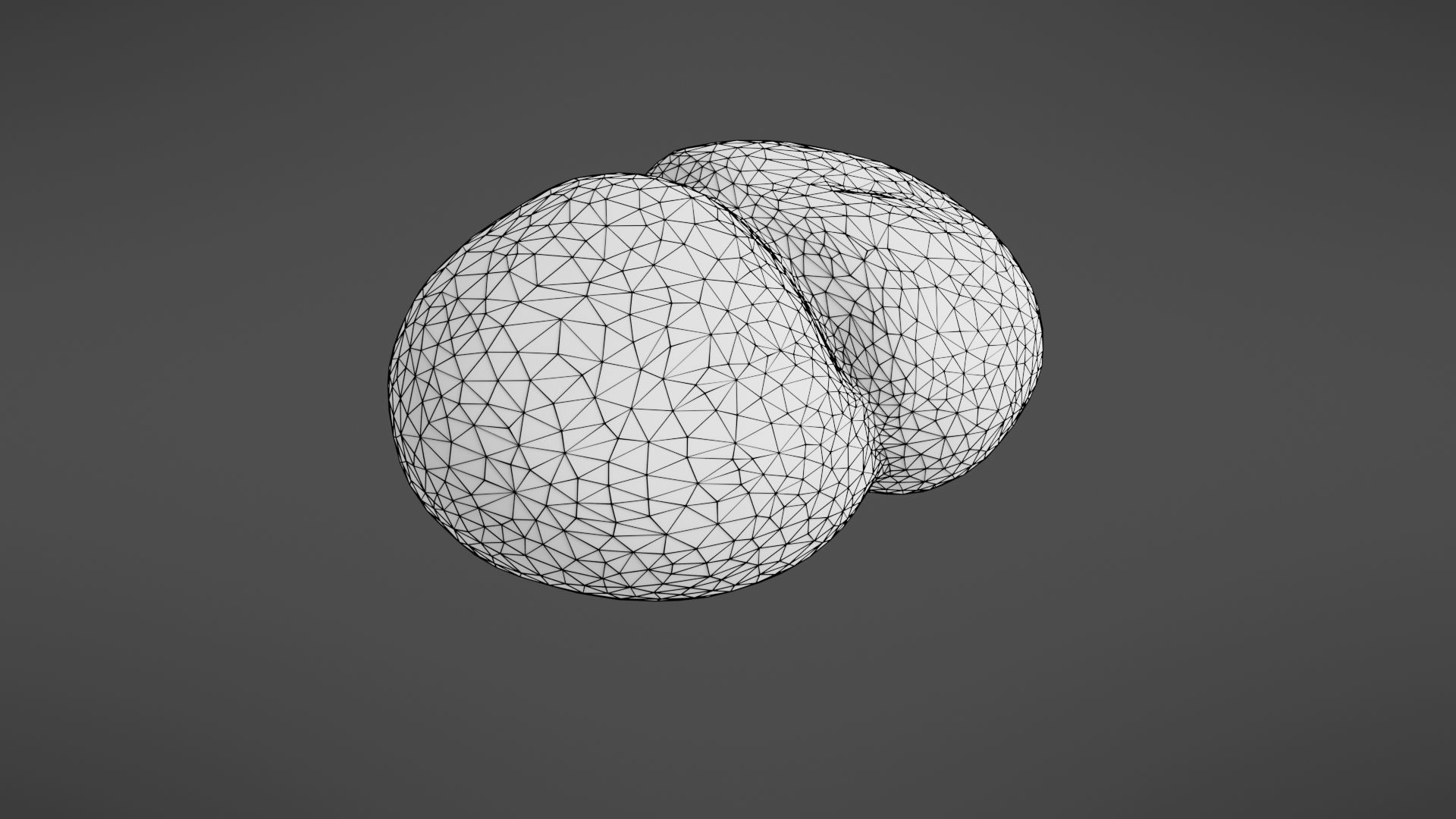 Bread roll Low-poly 3D model_38
