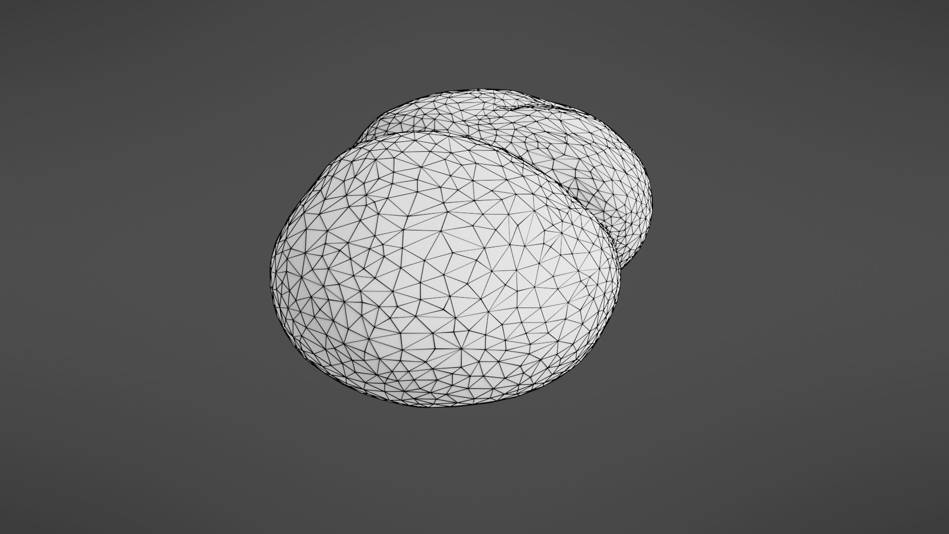 Bread roll Low-poly 3D model_23