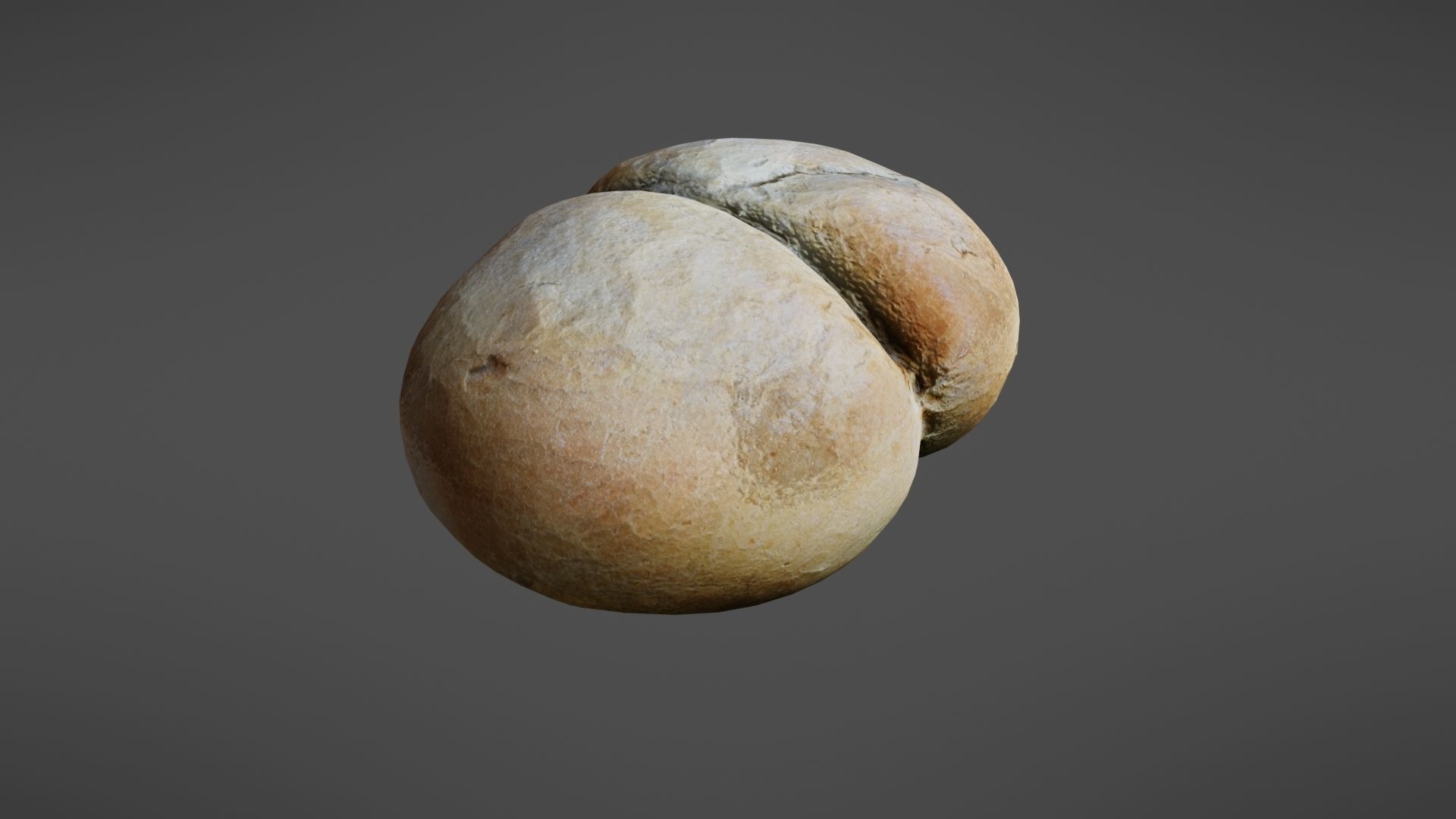 Bread roll Low-poly 3D model_20