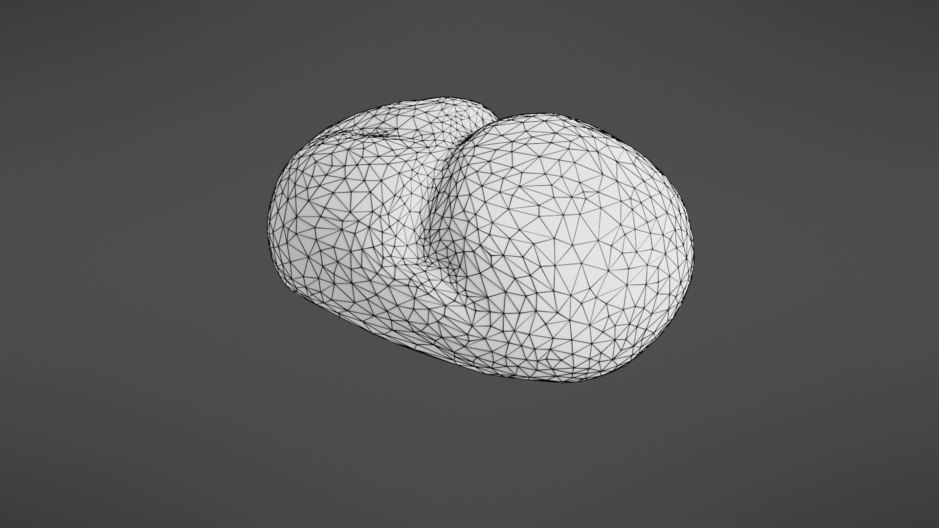 Bread roll Low-poly 3D model_28