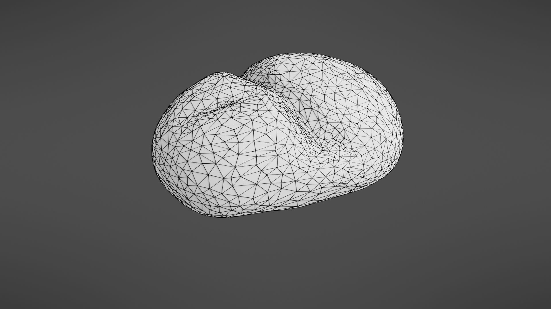 Bread roll Low-poly 3D model_30