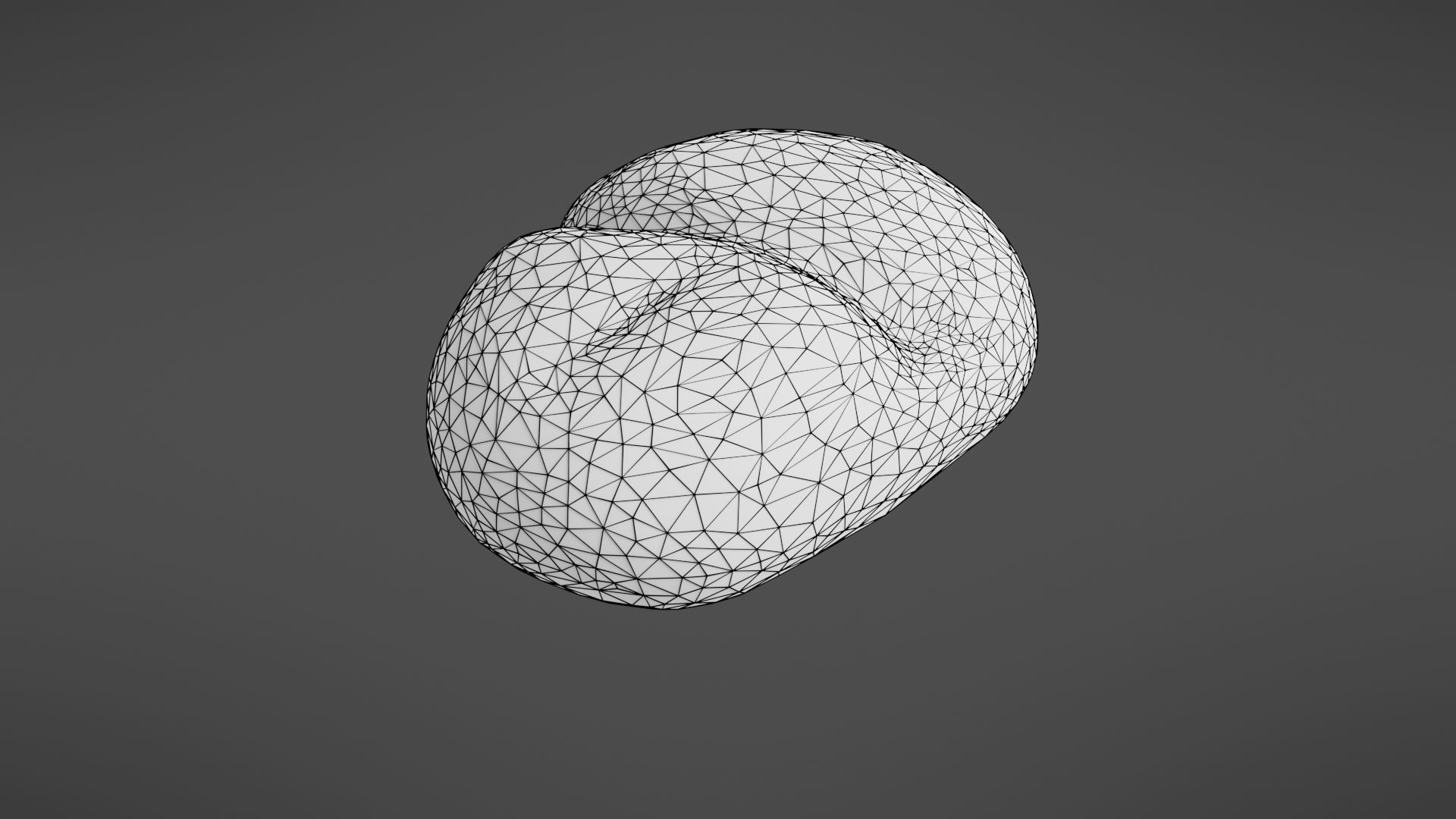 Bread roll Low-poly 3D model_31