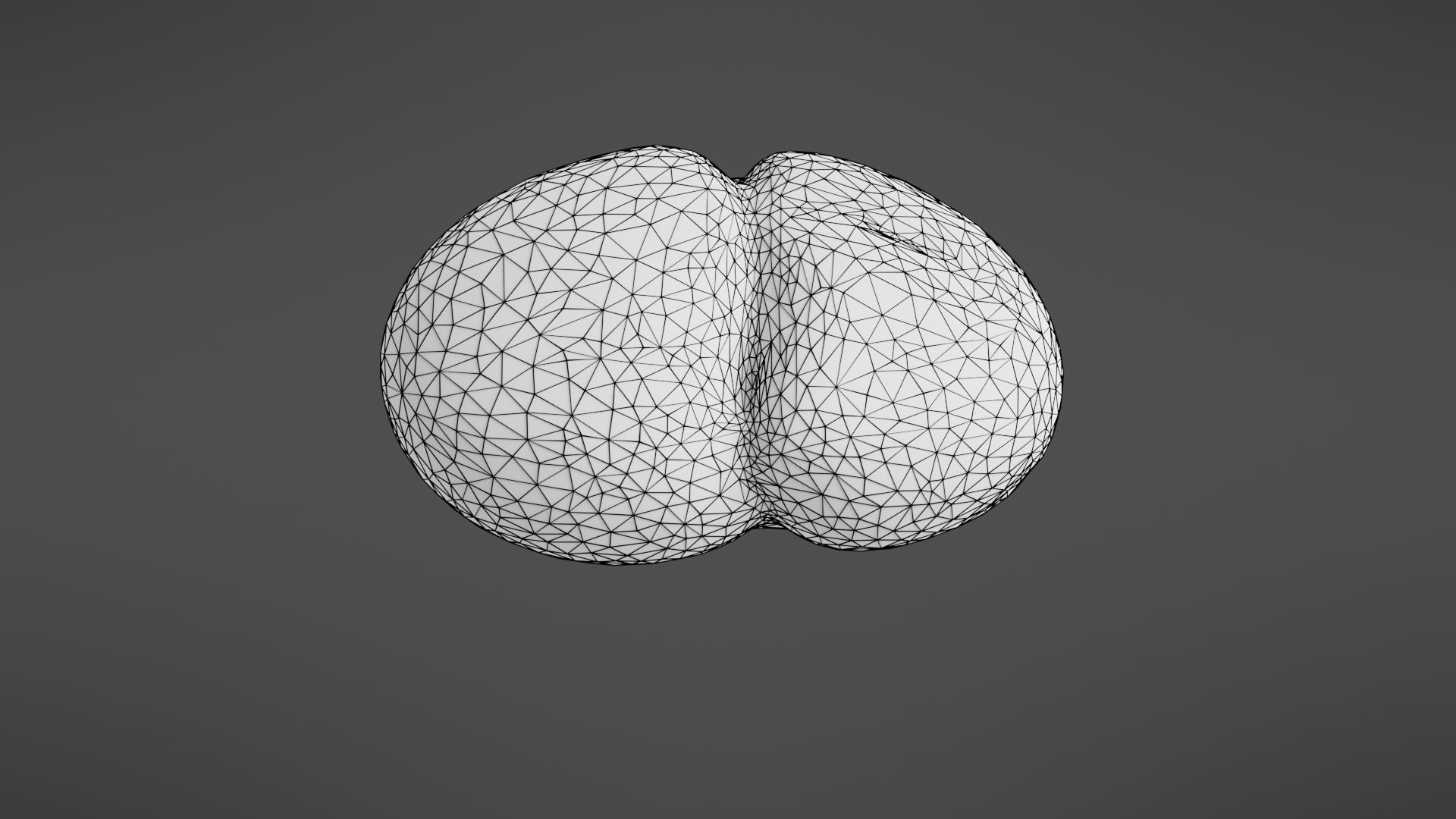 Bread roll Low-poly 3D model_36