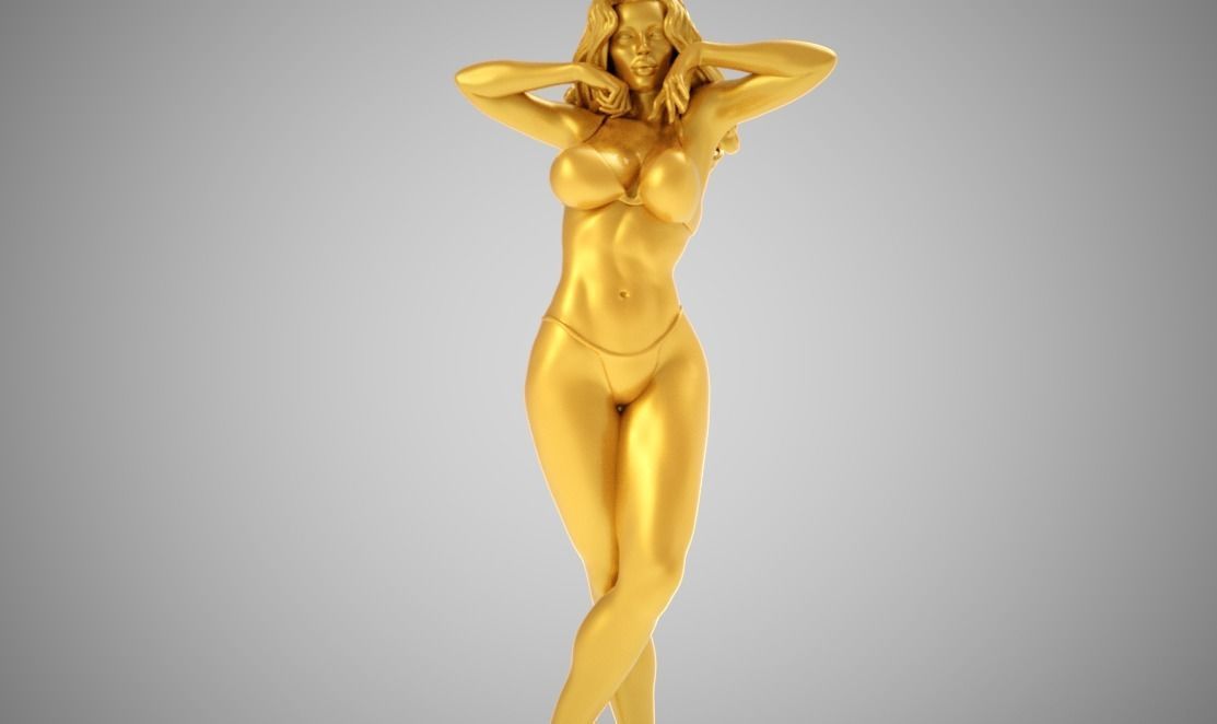 Attractive Woman 3D print model_10