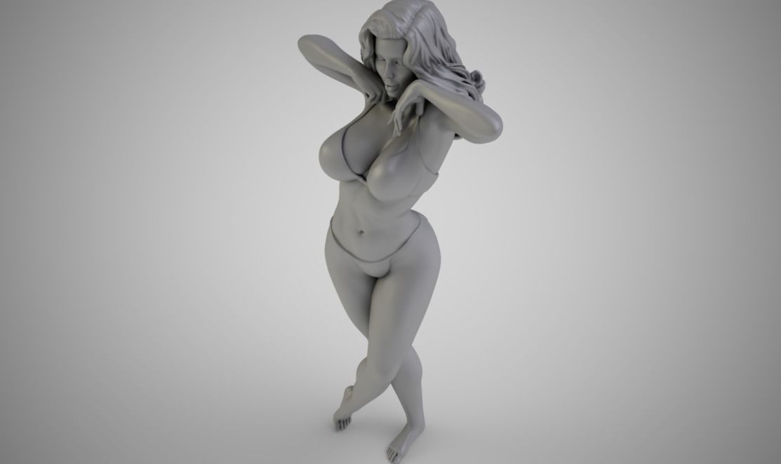 Attractive Woman 3D print model_4