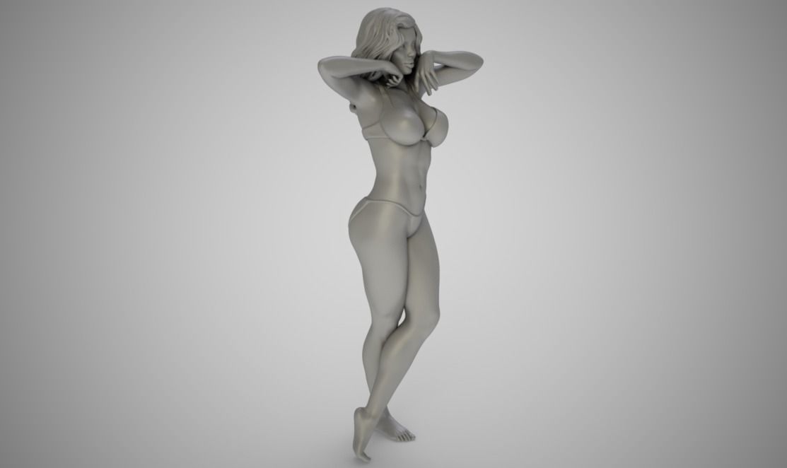 Attractive Woman 3D print model_2