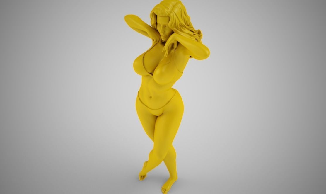 Attractive Woman 3D print model_8