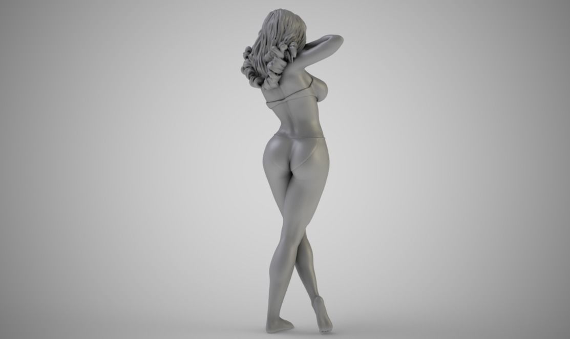Attractive Woman 3D print model_1