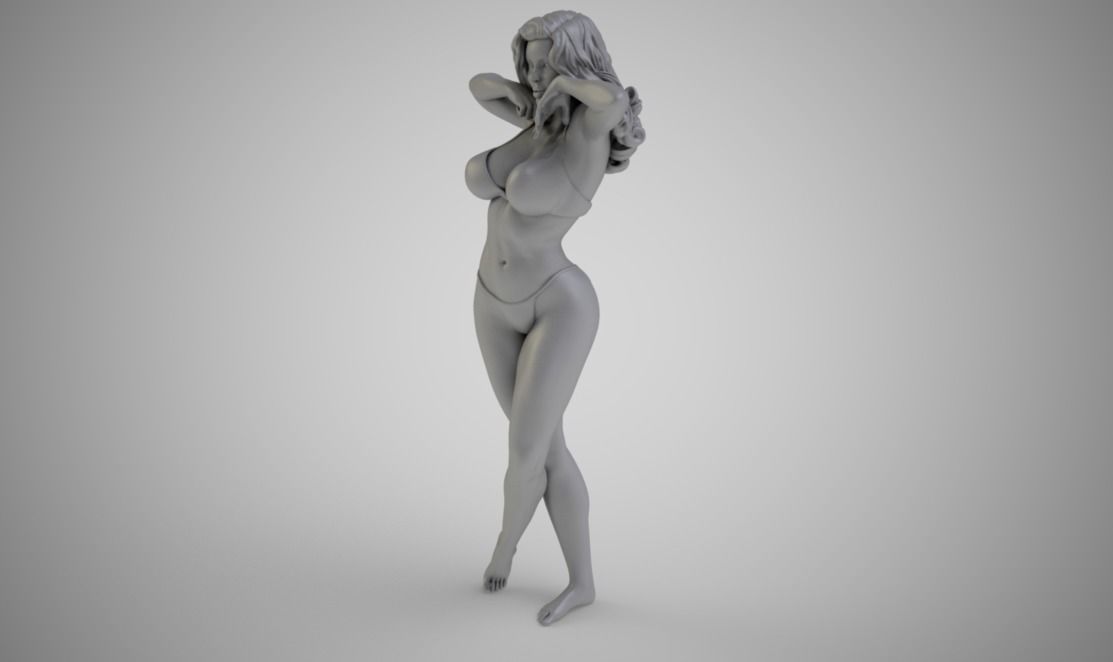 Attractive Woman 3D print model_3