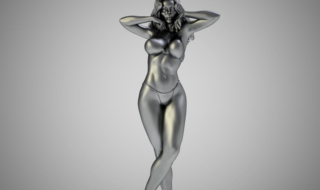 Attractive Woman 3D print model_9