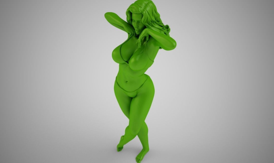 Attractive Woman 3D print model_6