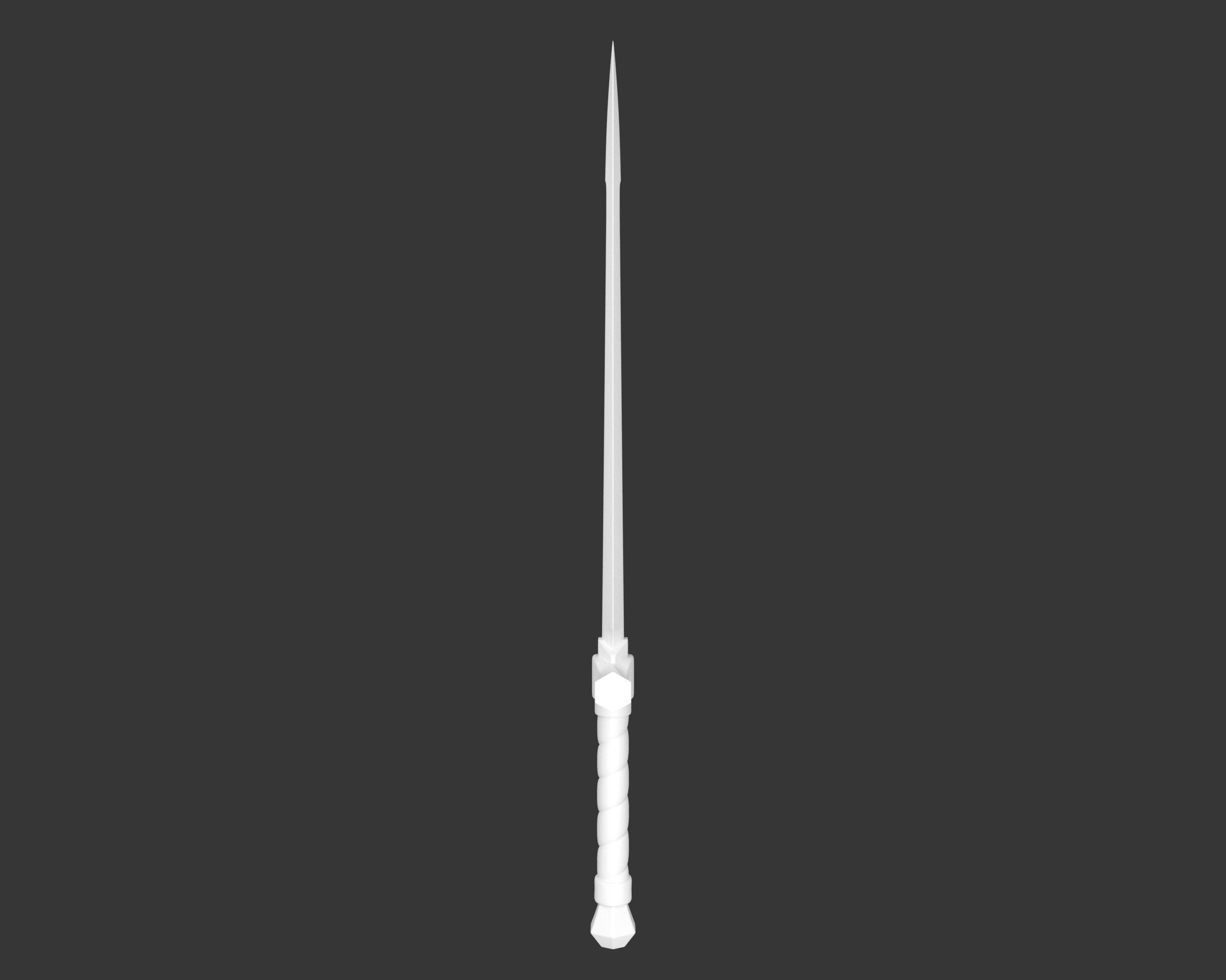 Medieval Noble Weapon Dagger Low-poly 3D model_7