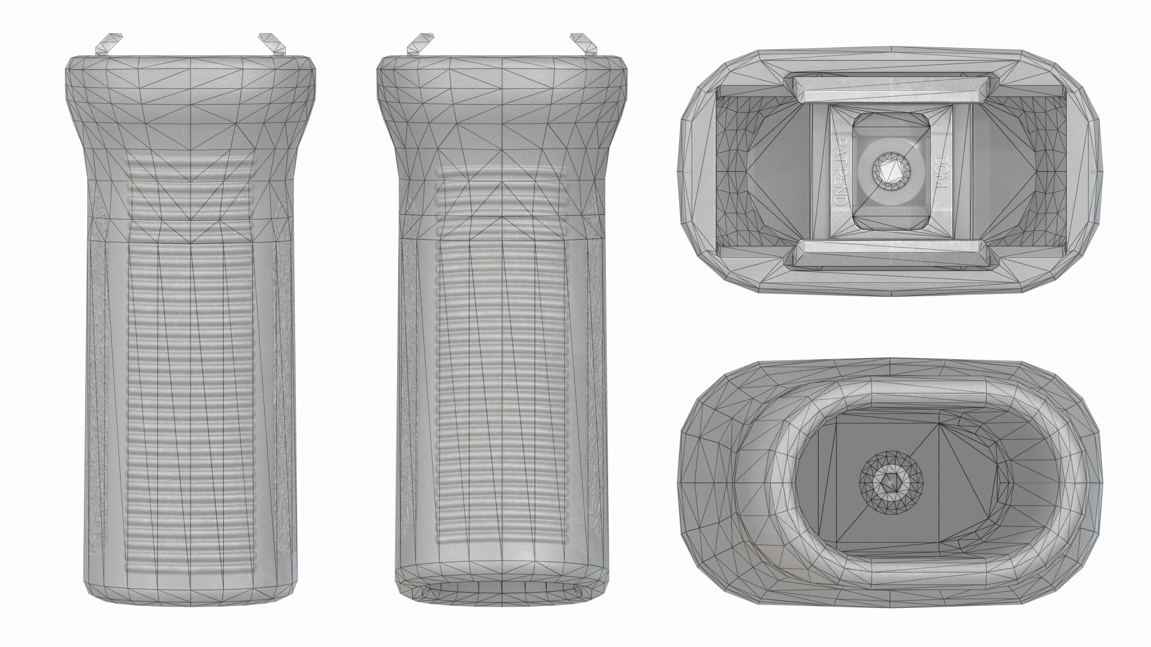BCM Gunfighter Vertical Grip Mod3 Low-poly 3D model_21