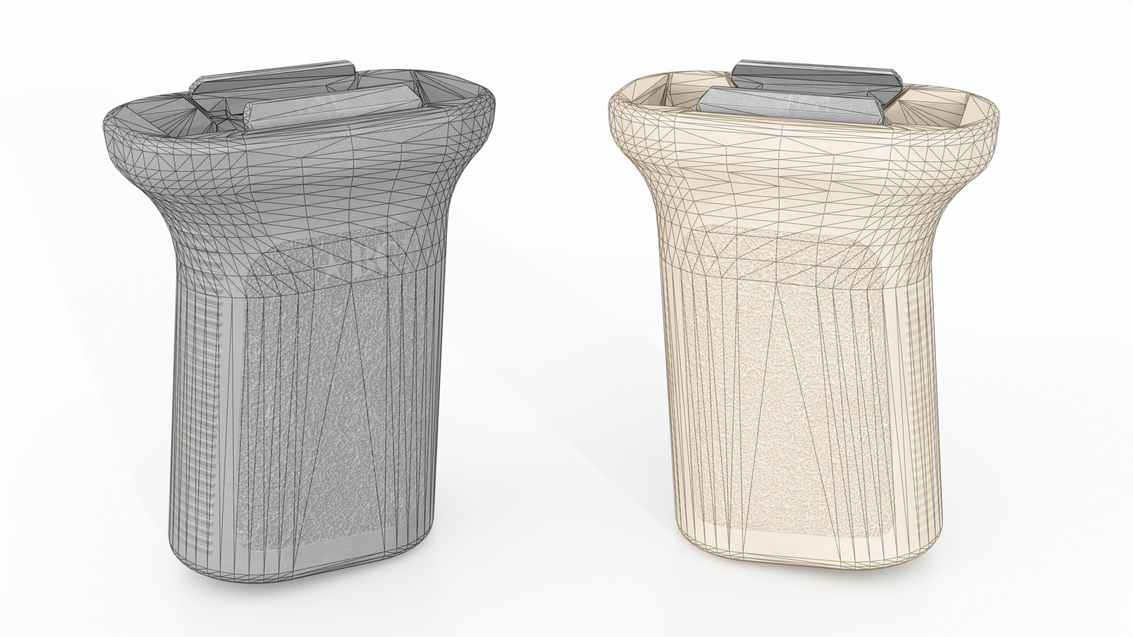 BCM Gunfighter Vertical Grip Mod3 Low-poly 3D model_1