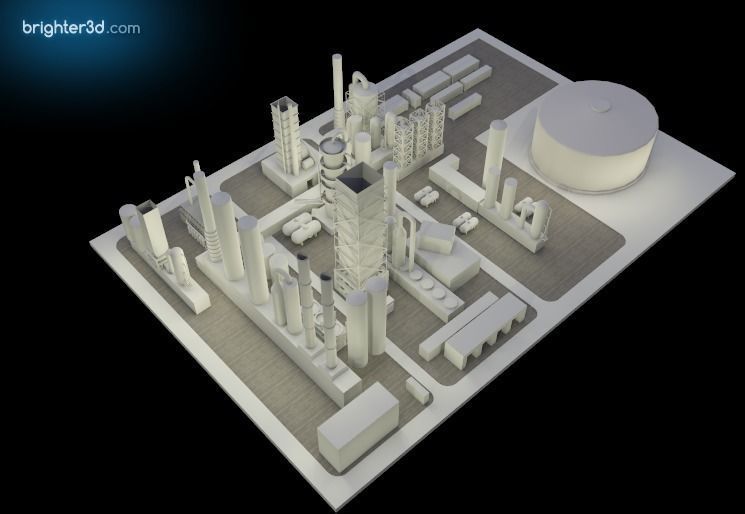Simple Industry 3D model_4