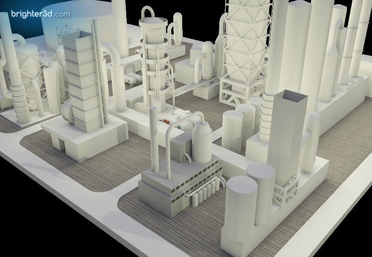 Simple Industry 3D model_3