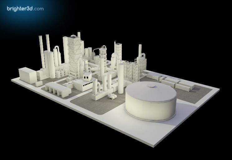 Simple Industry 3D model_1
