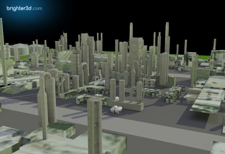 Industrial Area 3D model_1