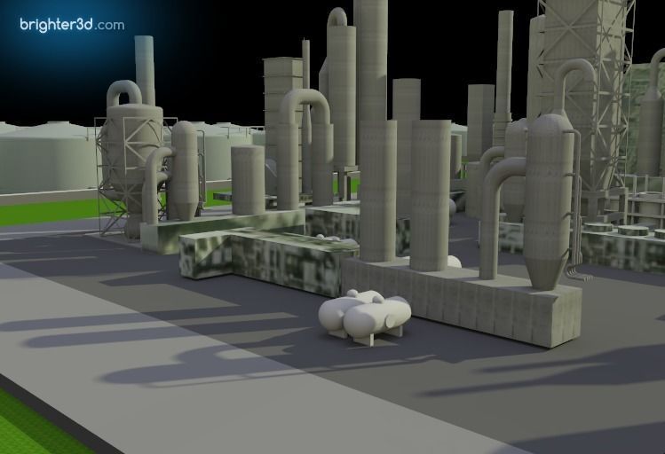 Industrial Area 3D model_4
