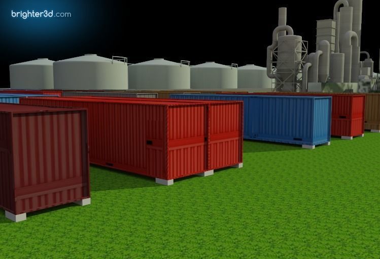 Industrial Area 3D model_3