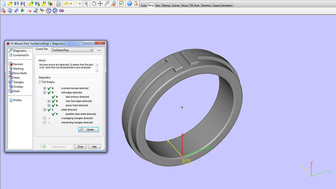 Two Narrow Ring 3D print model 3D print model_5