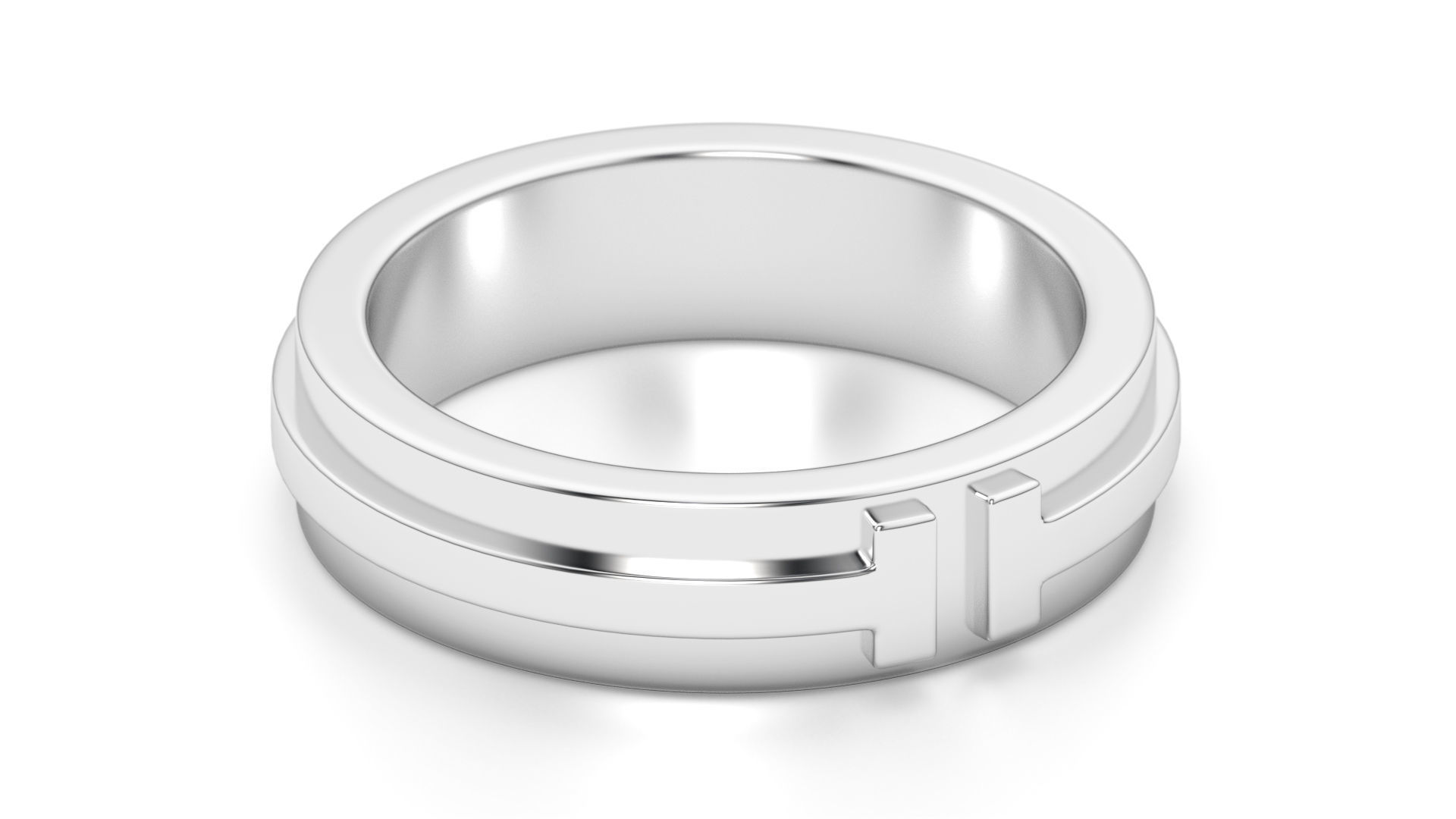 Two Narrow Ring 3D print model 3D print model_13