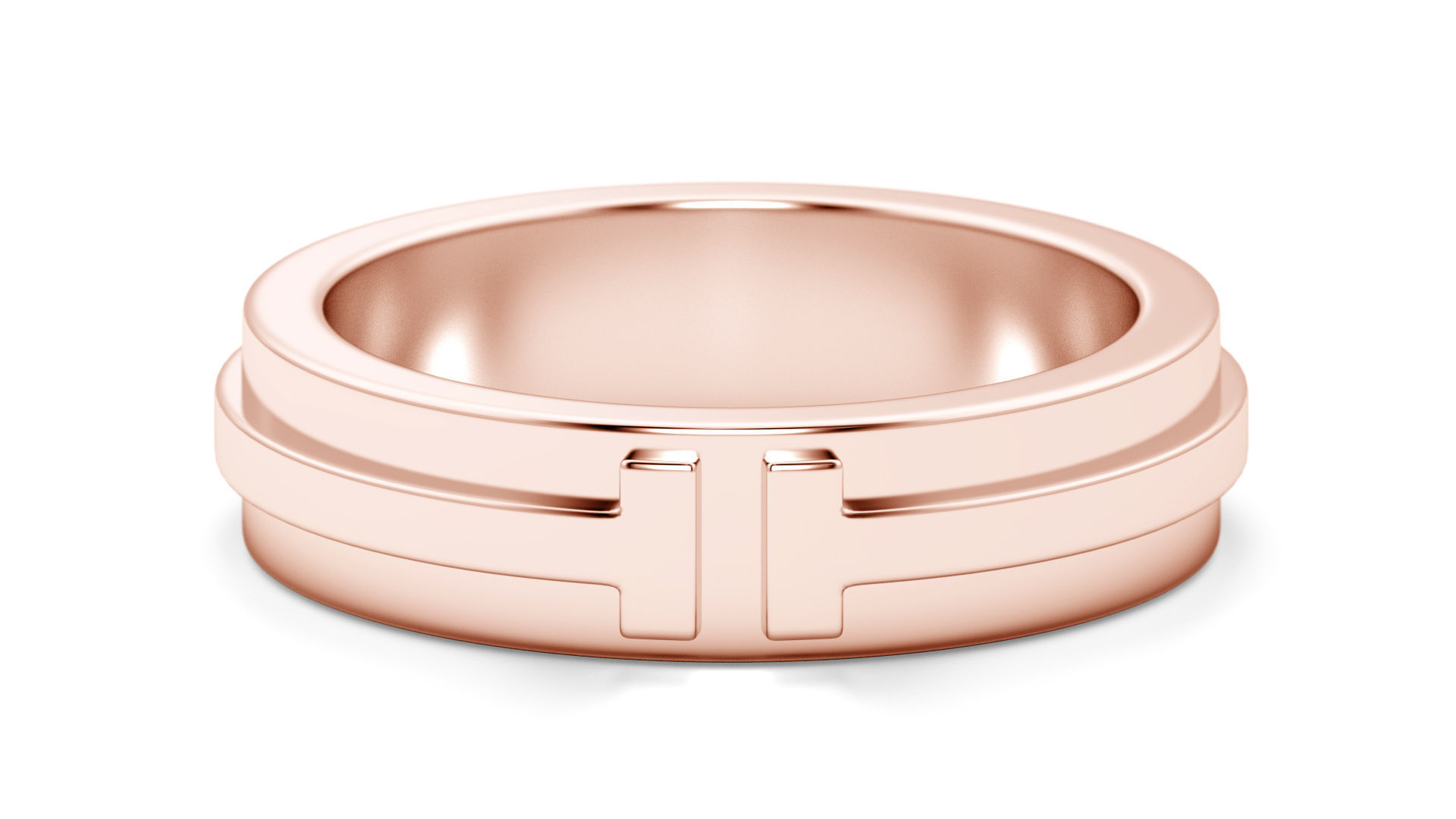 Two Narrow Ring 3D print model 3D print model_2