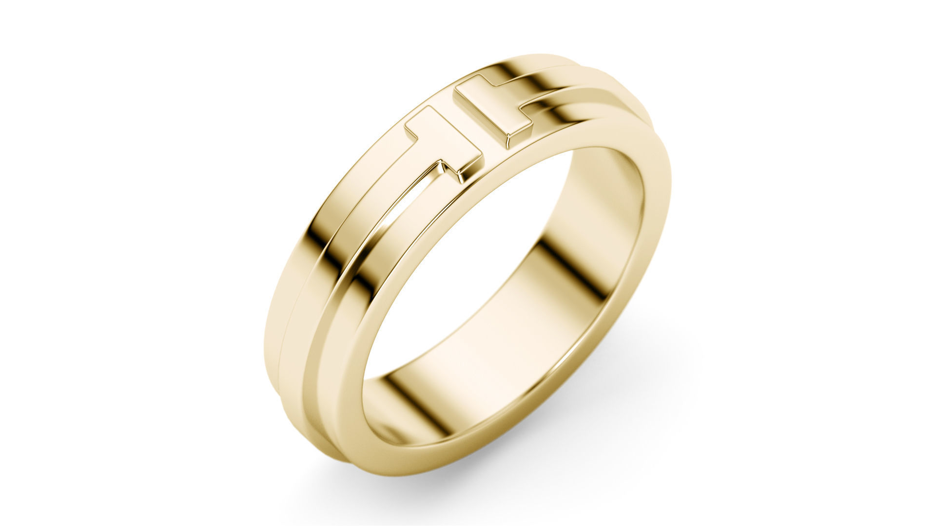 Two Narrow Ring 3D print model 3D print model_19
